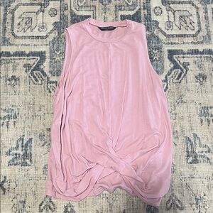 SHEIN Soft Ribbed Blush Top